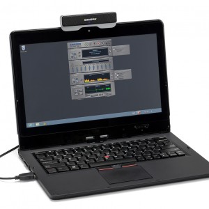 Go Mic Connect in use with a laptop