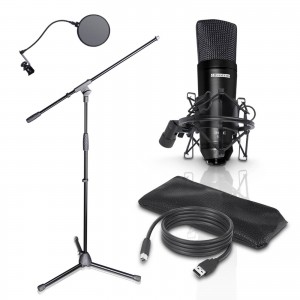 LD Systems USB Microphone Stand & Pop Filter