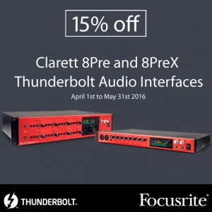 Focusrite Clarett 8Pre 15% OFF