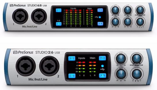 Studio 2|6 and 6|8 Audio Interfaces