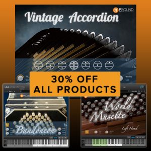 30% off all PSound Virtual Instrument Software
