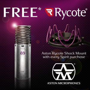 Buy Aston Spirit Microphone and get a free Rycote Shock Mount