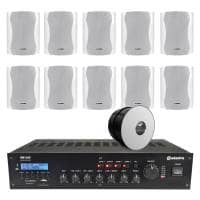 Adastra 10 Speaker (5.25") 4-Zone Background Music System with BT & DAB Radio