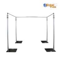 Global Truss 10m x 4m (32ft x 13ft) Telescopic Wedding Backdrop - Stand, Pipe and Drape System