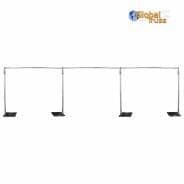 10m x 4m (32ft x 13ft) Telescopic Wedding Backdrop - Stand, Pipe and Drape System