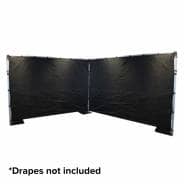 10m x 4m (32ft x 13ft) Telescopic Wedding Backdrop - Stand, Pipe and Drape System