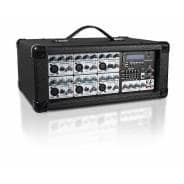 120W Powered PA Mixer Amp with 2x Citronic 10" Passive PA Speakers & Cables