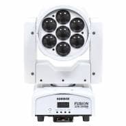 2 x Equinox Fusion 120 Zoom MKII Moving Head (White) + 3m DMX Cable