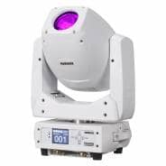 2 x Equinox Fusion 200 Zoom Spot LED Moving Head - White Housing