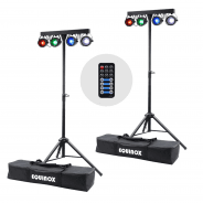 2 x Equinox Microbar COB T-Bar Stage Lighting System
