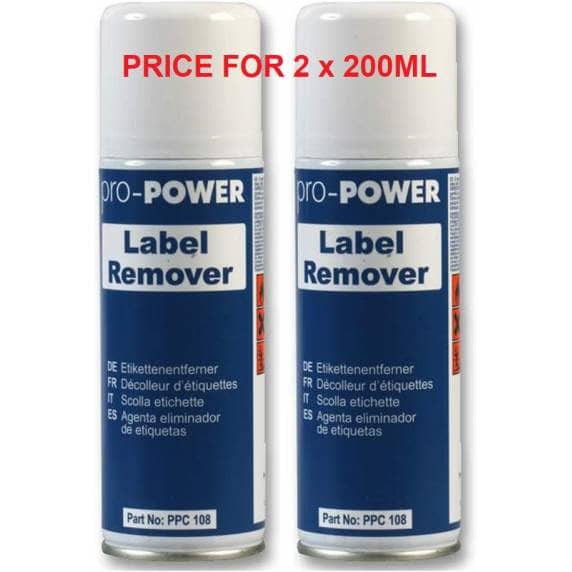 2 x Pro Power Label Remover, 200ml