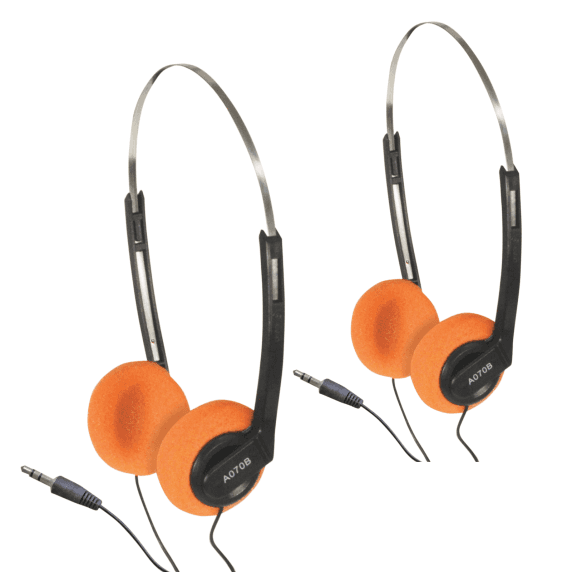 2 x Soundlab Vintage Stereo Headset Headphones 