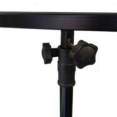 T-Bar Support for DJ Light Tripod Stands (2 Pack) Griffin Cross Bar Mount for Stage Lighting Truss System with 12 Hanging Bolts 5FT Horizontal Trussing Kit for Can Lights & Music Equipment