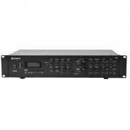 2-Zone Home/Office Music System with 8 Wall Speakers