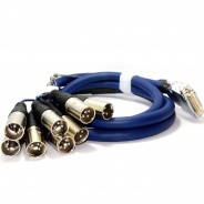 25 Pin D-Sub Male to 8x XLR Plug 2m