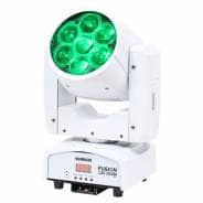 2x Equinox Fusion 120 Zoom MKII (White) with Bags & Cable Bundle