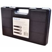 3-Pack Dynamic Vocal Microphone Kit with Leads and Carry Case