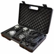 3-Pack Dynamic Vocal Microphone Kit with Leads and Carry Case