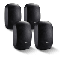 4 Pack of Biamp MASK4CT-BL 4.25" 100V/16Ohm Two-Way Loudspeakers, Black