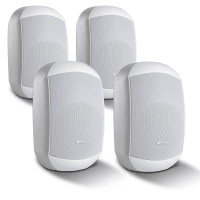 4 Pack of Biamp MASK6C-W 6.5" Two-Way Loudspeakers, White
