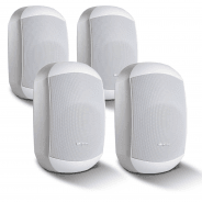 4 Pack of Biamp MASK6CT-W 6.5" 100V/16Ohm Two-Way Loudspeakers, White