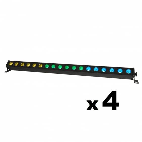 4 x Equinox FXbar18 LED Batten Lighting Bar	