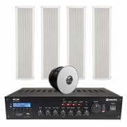 4x Column Speaker Background Music System with Bluetooth 