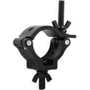 4x Equinox TC25B Aluminium 25kg Black Half Coupler Truss Clamp