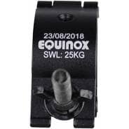 4x Equinox TC25B Aluminium 25kg Black Half Coupler Truss Clamp