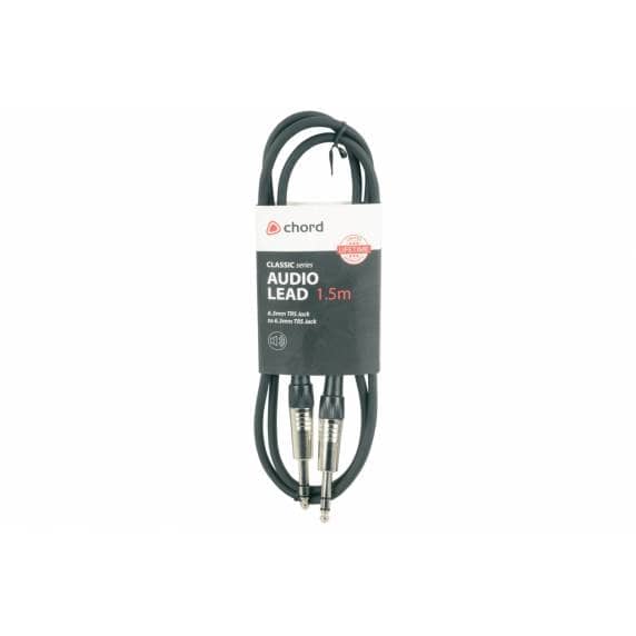 6.3mm TRS Jack Plug to 6.3mm TRS Jack Plug, 1.5m