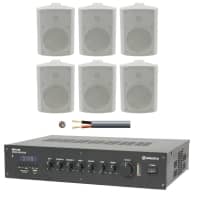 Adastra 6 Speaker Background Music System with Bluetooth & DAB for Gyms and Leisure Centres