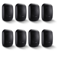 8 Pack of Biamp MASK4C-BL 4.25" Two-Way Loudspeakers, Black