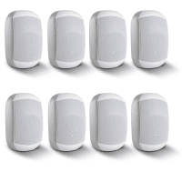 8 Pack of Biamp MASK4C-W 4.25" Two-Way Loudspeakers, White