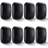 8 Pack of Biamp MASK6C-BL 6.5" Two-Way Loudspeakers, Black