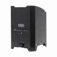 8 x LEDJ Rapid QB1 HEX LED Battery Uplighters (Black) With Charge Flight Case
