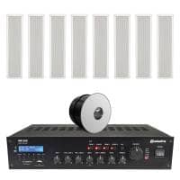 Adastra 8x Column Speaker Background Music System with Bluetooth 