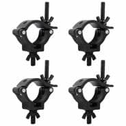 8x Equinox TC25B Aluminium 25kg Black Half Coupler Truss Clamp