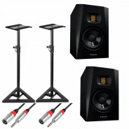 Adam Audio T5V 5" Studio Monitors with Stands & Cables