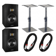 Adam Audio T7V 7" Studio Monitors with Desktop Stands & Cables