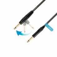 Adam Hall Cables 5 Star IPPR 0600 FLIPJACK Instrument Cable — Adjustable Straight/Angled Jack, 6M