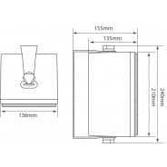 Adastra 100V Line 4" Black Wall Speakers - Pair