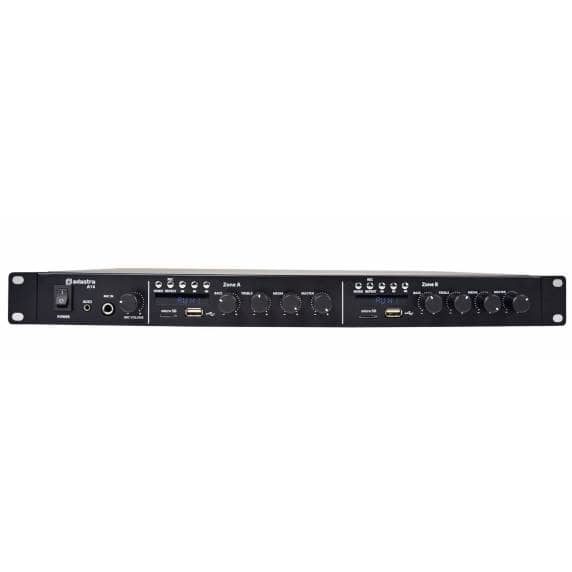 Adastra A14 2-Zone Stereo Mixer Amplifier, 4 x 100W, 4-8 Ohms