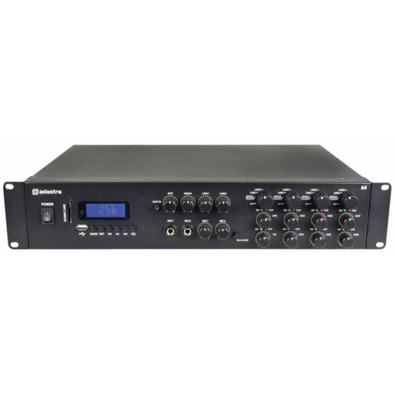 Adastra A8 8-Channel / 4-Zone Stereo Mixing Amplifier