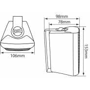 Adastra BC3-B 3" Black Stereo Wall Speakers 60W/8 Ohm