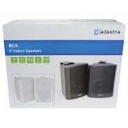 Adastra BC4-B 4" Black Stereo Wall Speakers 70W / 8 Ohm
