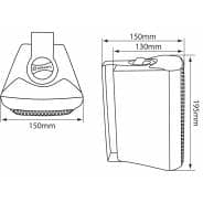 Adastra BC4-B 4" Black Stereo Wall Speakers 70W / 8 Ohm