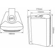 Adastra BC5V-B 5.25" 100V Wall Speaker 45Wrms , Black