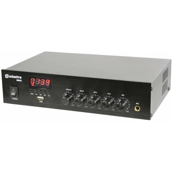 Adastra DM25 25W 100v Mixer Amplifier with USB/FM/BT