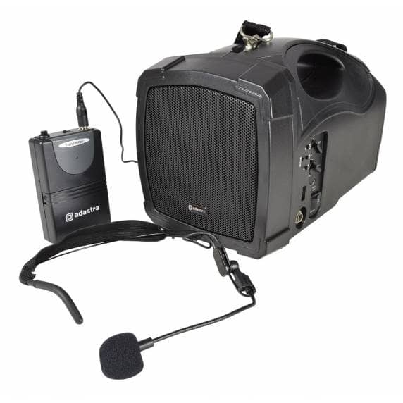 Adastra Handheld PA System with Neckband Mic and Bluetooth