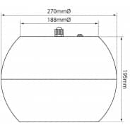 Adastra PS65-W 100V 30W Pendant Speaker (White)
